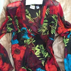 Chico's Sheer long sleeve blouse 🔆🔆